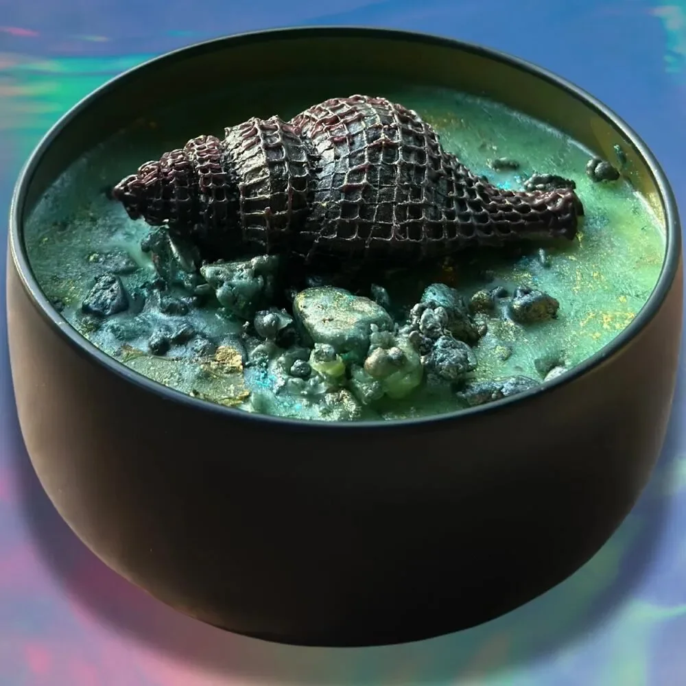 Brazilian Zom Zom Wickless Candle: Caramel Pistachio Vanilla Sandalwood Scent